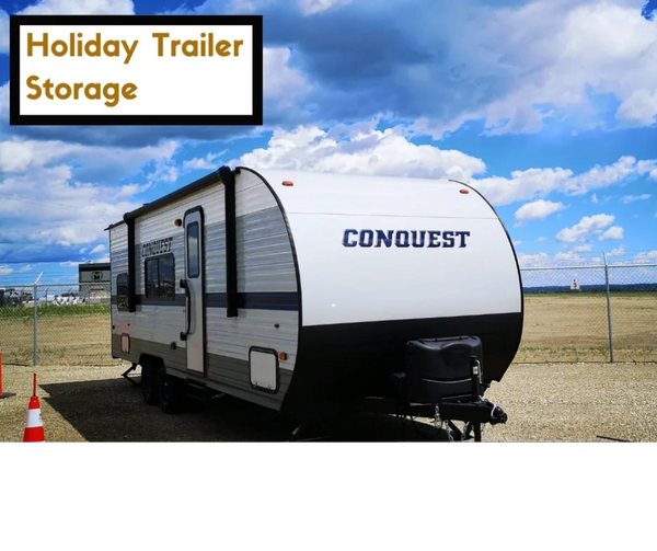 Holiday trailer storage lot