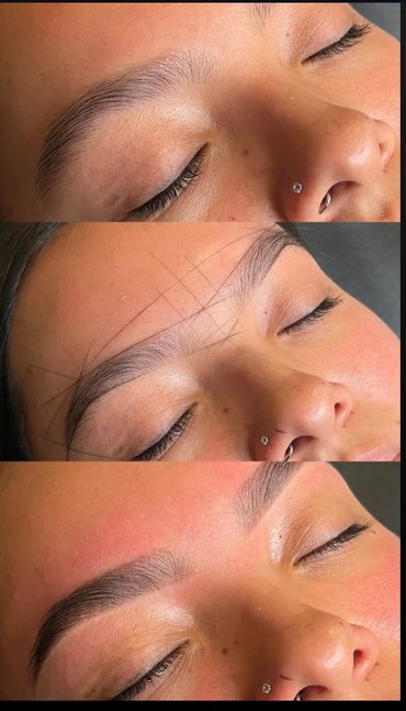 Brow wax using our sjtnsthre mapping for every wax or threading we do