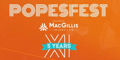 POPESFEST 5 Year Anniversary Banner.