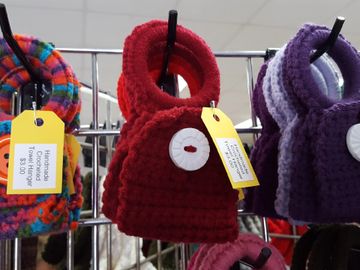 Crocheted Towel Hanger example