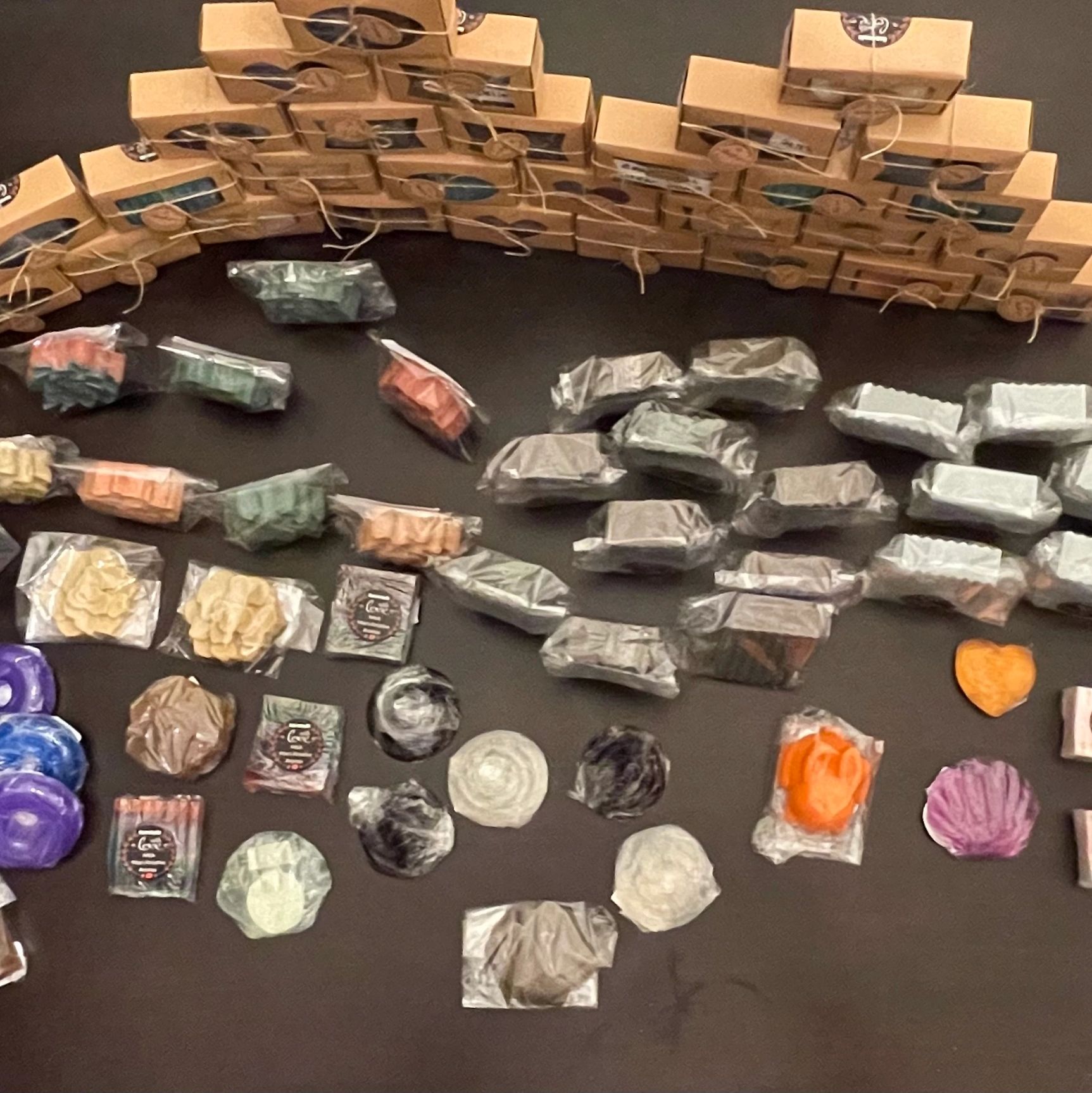 Homemade essential soaps that will make your skin smell so good and so soft to the touch.