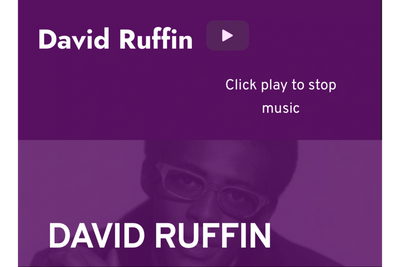 David Ruffin Can't be summed up in just one stamp website. David is so phenomenal that we must intro