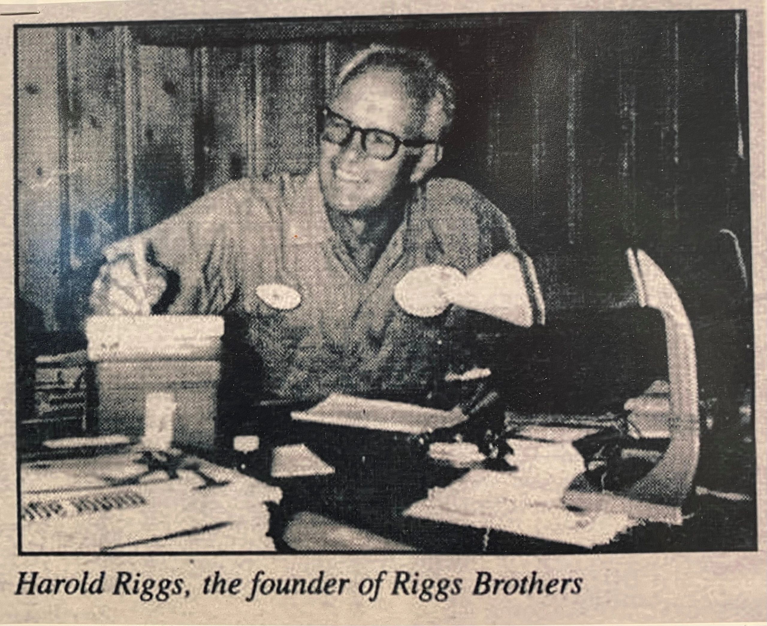 Riggs Brother's Founder Harold Riggs