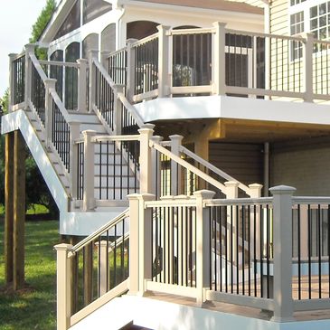 Custom Built pressure treated or composite decks by an experienced contractor in loudoun county, va