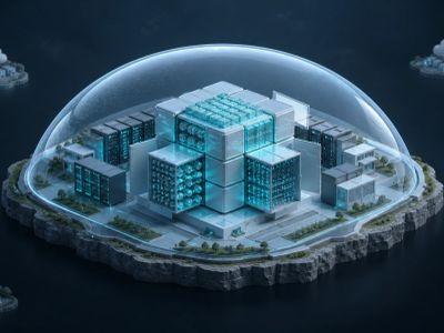 Air-gapped open weight LLM in private cloud.