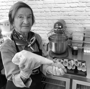 Nonna making Sydney's best cannoli at Cannoleria Piccola® Sydney's First Cannoleria.