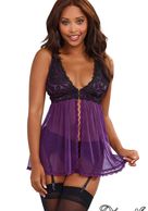 STRETCH SATIN GARTER SLIP WITH LACE CUP,HOOK &EYE FRONT.ADJUSTABLE SHOULDER STRAPS & GARTER.
PLUM/BL