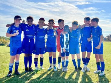 U12 Blues who won the Haddenham tournament