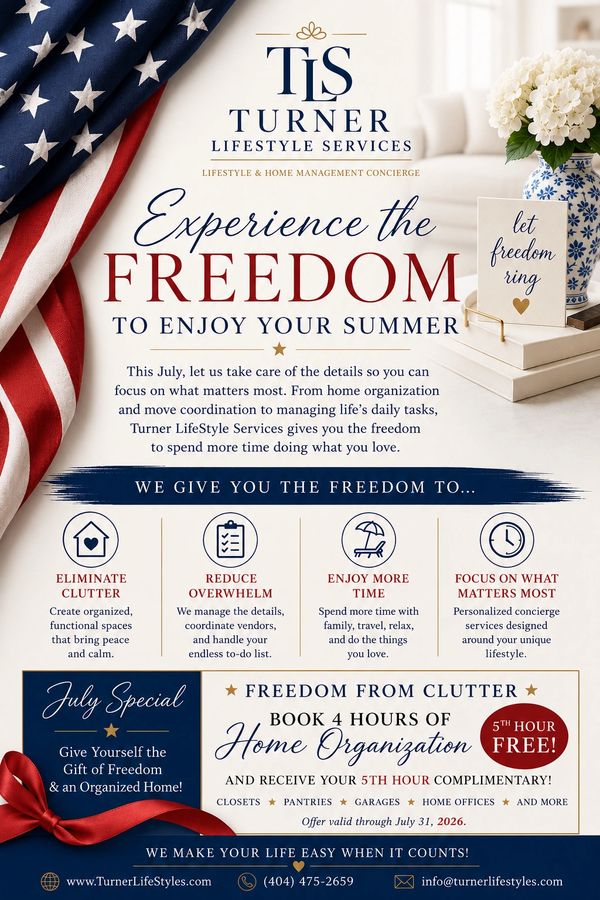 ✨ July Special
Freedom From Clutter