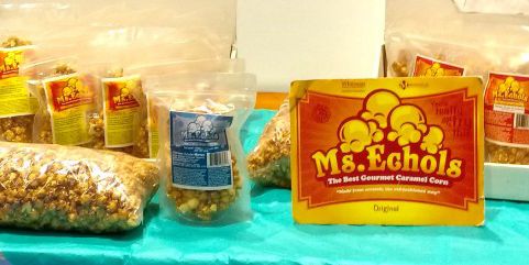 Ms. Echols Treats bags of Carmel corn