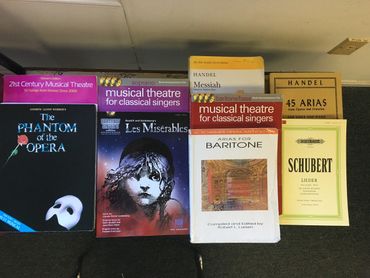 A very small sampling of James Myers expansive vocal music library.