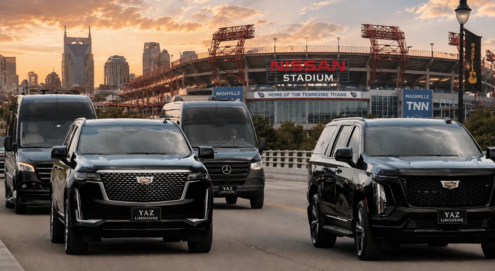 Top Rated Nashville Limo, Black Car Service, Chauffeured Transportation.
Perfect for Night out, Airp