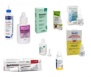 Medications for ear and eye infections
