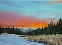 Winter Sunset 12x16