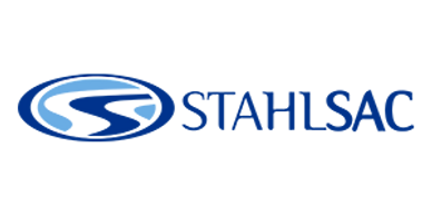The STAHL SAC logo features a blue oval with stylized white and blue elements.
