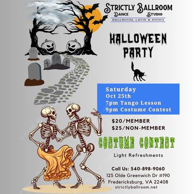 Halloween Party & Costume Contest Oct 25th