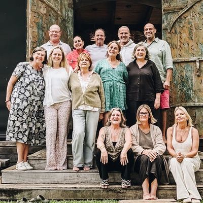 group of people at Byron Bay yoga retreat