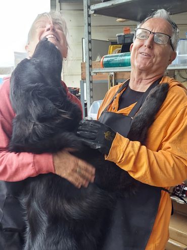 Evie is the Wine Barrel Mascott