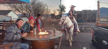 We are part of the local Seasonal Festivals. Here is the Festival Queen greeting us.