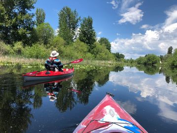 Kayak Rentals & Kayak Tour the Wood River Wetlands where the Wood River meets Agency Lake in Oregon