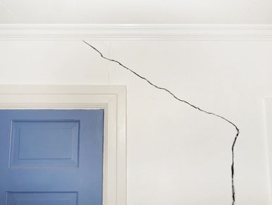 a crack in a wall