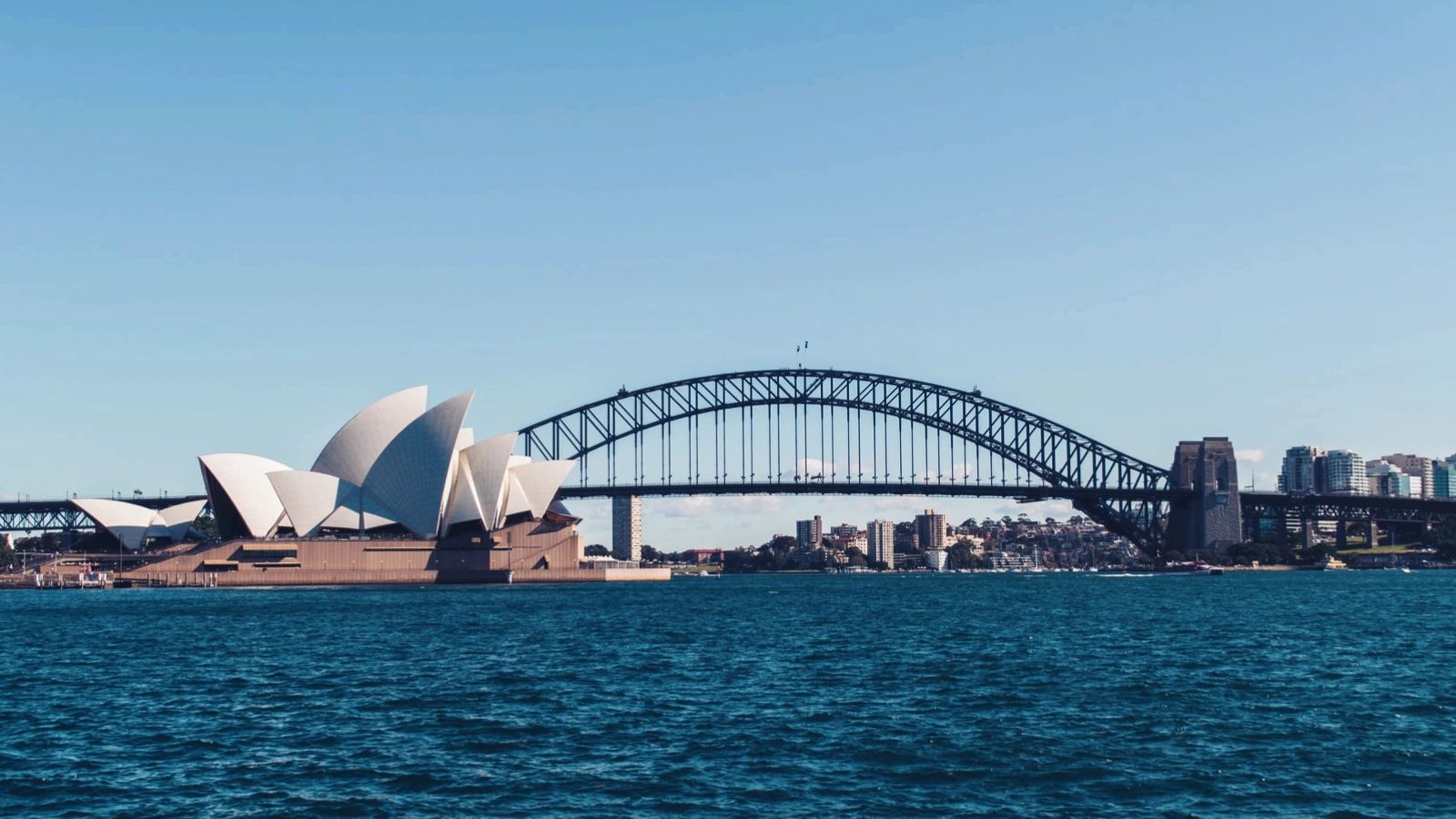 Opera House and Harbour bridge in Sydney photo