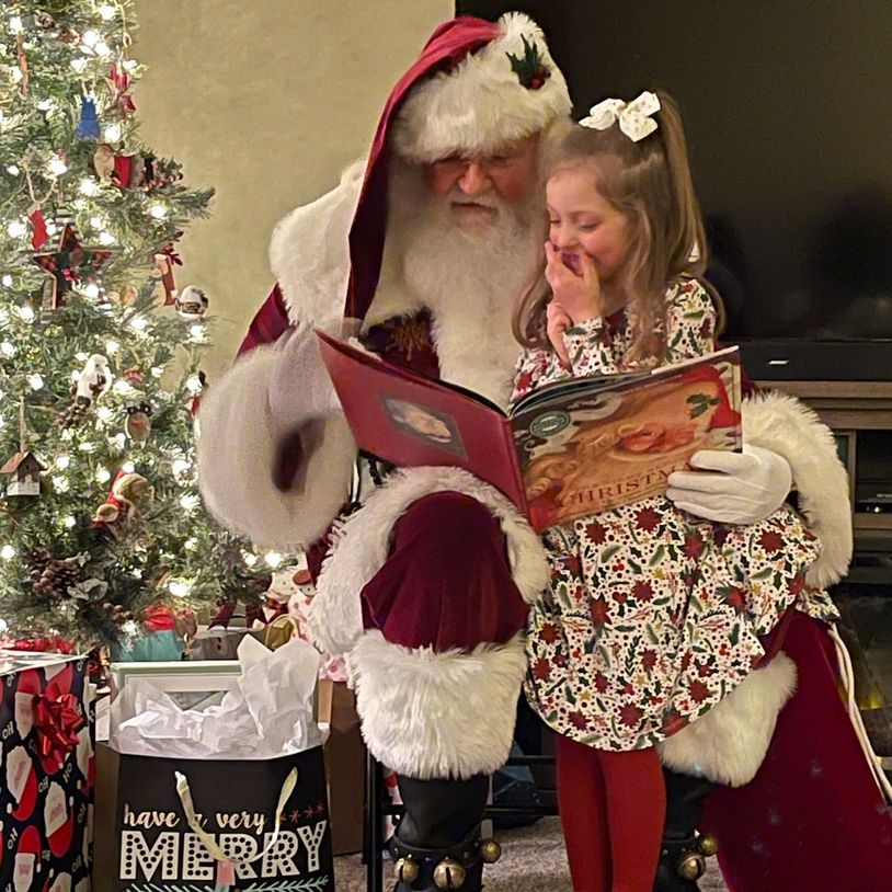 Enjoying a good book on Christmas Eve...