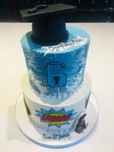 graduation cakes in dc, cyber security cakes in dc