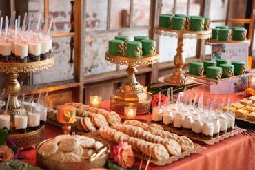 wedding dessert bar, wedding dessert table, dessert table, dessert bar, individual cakes, mini cakes