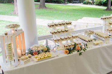 wedding dessert bar, wedding dessert table, dessert table, dessert bar, individual cakes, dessert