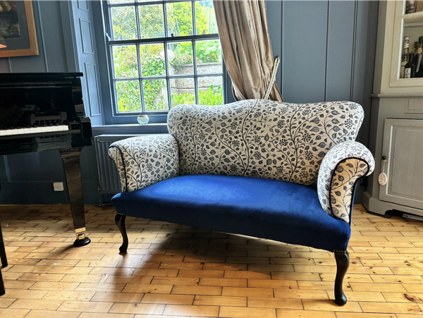 Reupholstered Victorian Sofa