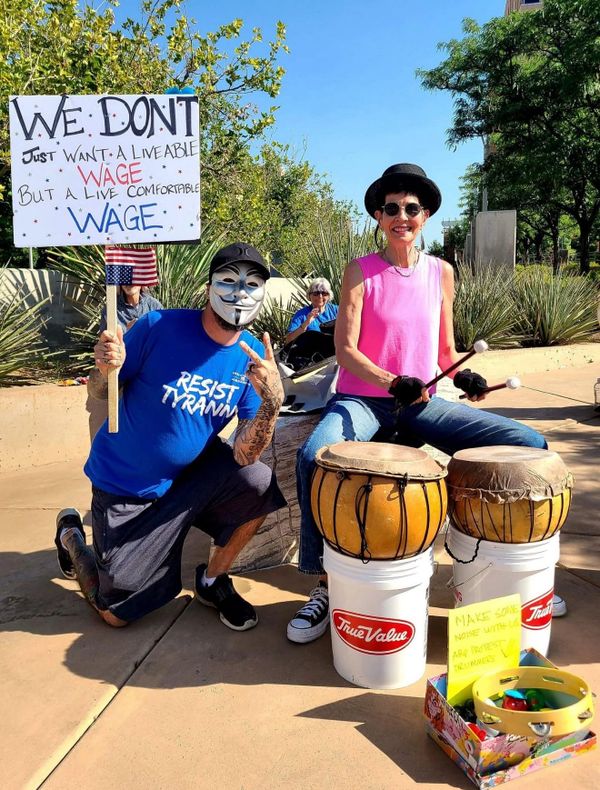 Resist 505 with Albuquerque Protest Drummers