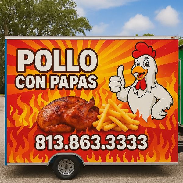 USA Professional Custom  Trailer Wrap we created Heriberto