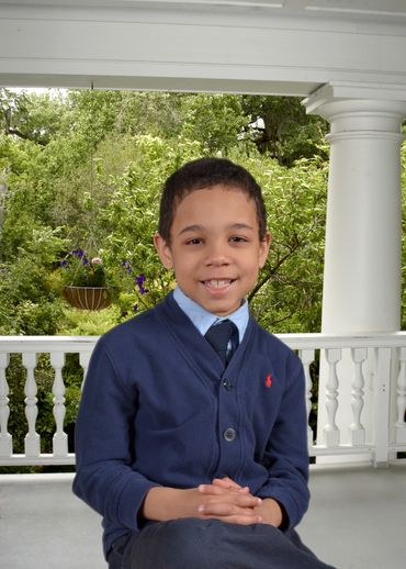 relaxing at grandma's.