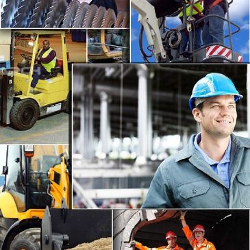 Safety training on AWP Man Lift with harness