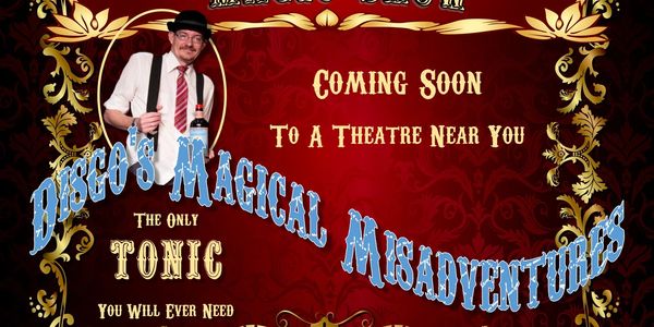 Disgo's Magical Misadventures one-man theater/theatre show touring nationwide Disgomagic.com