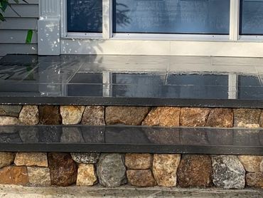 Beautiful natural stone veneer.