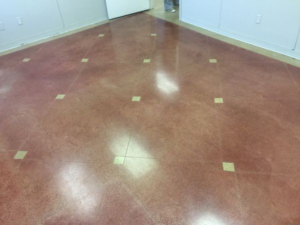 Polished Concrete flooring with pattern
Dallas, TX FloorRescue offices