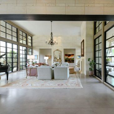 Residential concrete overlays for custom homes, lofts, old concrete that can be polished or stained