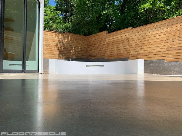 Ground Concrete Floors, Honed Concrete Patio Design, Eppler + Co modern house in Uptown Dallas