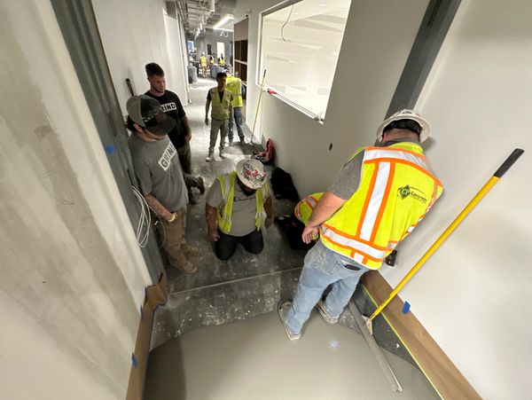 Problem-solving and quick installations with self-leveling cements and polished concrete overlays