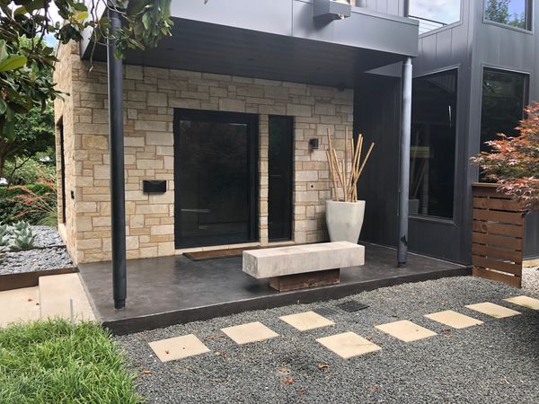 Ardex Exterior Overlay on front porch in Dallas, TX