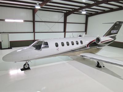 Aviation industry flooring by FloorRescue® with private jet on epoxy floors engineered to perform