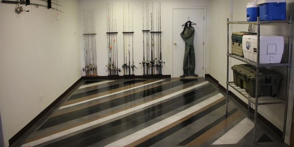 Custom designs and decorative concrete overlays available in Dallas and throughout Texas