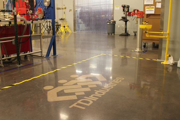 Industrial Shop Floors and Polished Concrete Floors in Texas by FloorRescue at TDIndustries