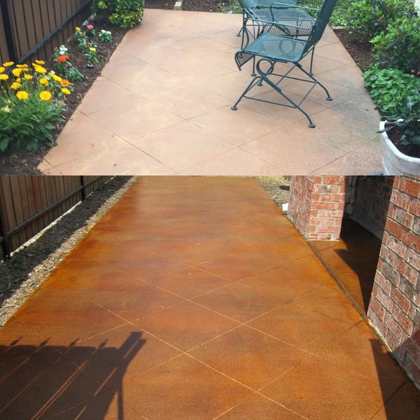 Stained Concrete Patio
Dallas Fort Worth, Texas
Before & After