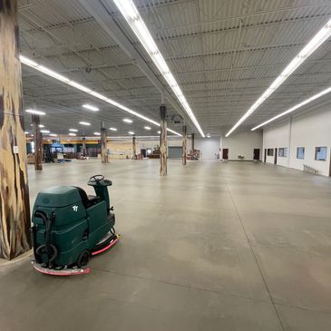 Leave the job site better than you found it, sealed concrete floor after cleaning in Texas, FloorRes