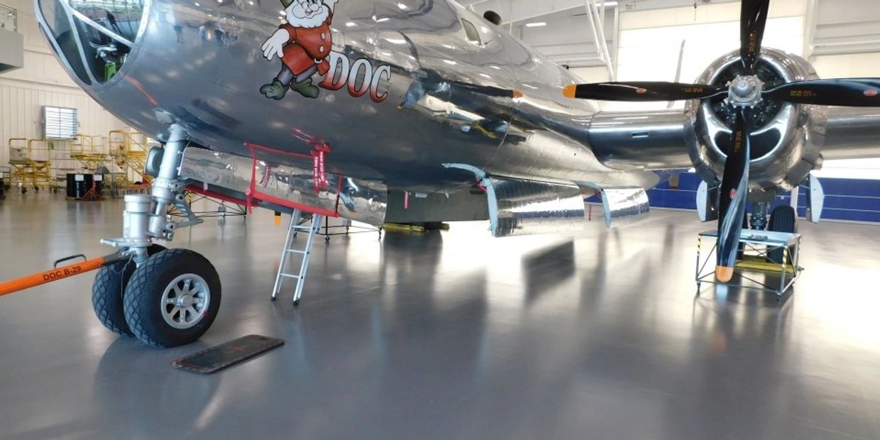 Invest in quality and longevity with hangar floors for commercial aircraft and private jets planes