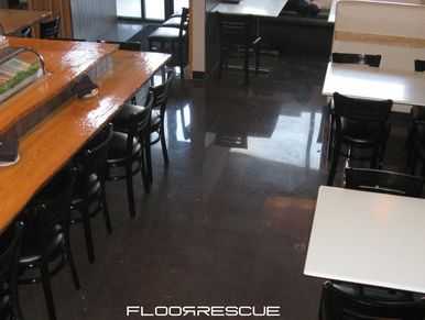 Commercial Restaurant Floors by FloorRescue concrete|epoxy®, polished concrete floors dining room