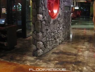 Stained Concrete Floors by FloorRescue® Concrete Floor Systems, retail, commercial, homes, acid stai